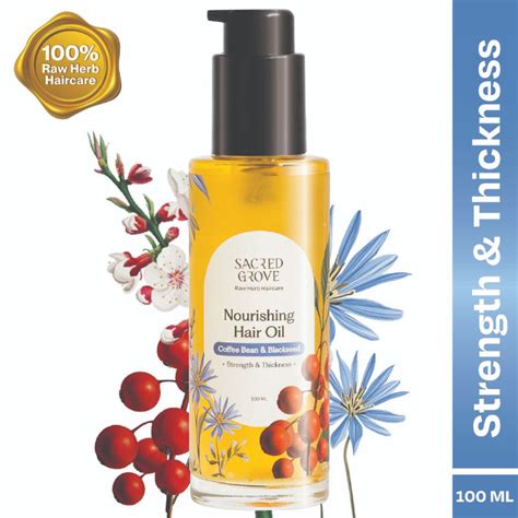Buy Sacred Grove Nourishing Hair Oil Coffee Bean & Blackseed For ...