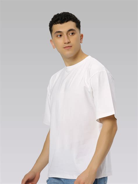 White Supima Oversize Round Neck T-shirt – N and J