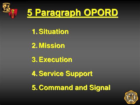 PPT - OPERATIONS ORDER (OPORD) PowerPoint Presentation, free download ...