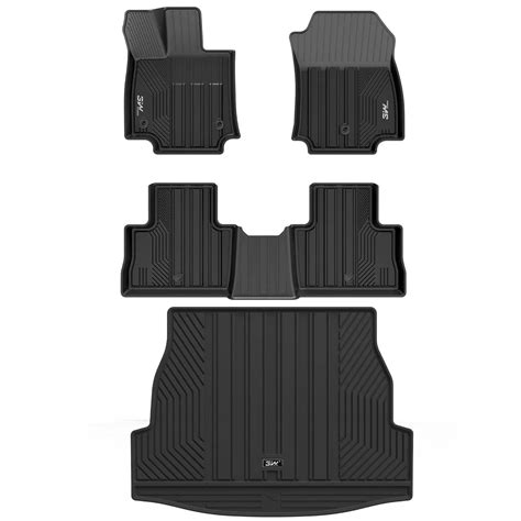 3W Custom Floor Mats 2019-2025 Chevy / Chevrolet Silverado 1500 2500 HD ...