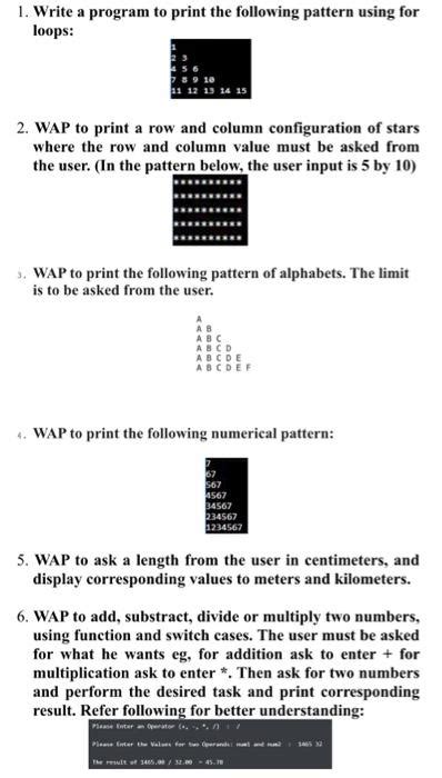Image result for Assignment Write a Q Basic Program to Print the Following Pattern