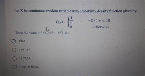 Image result for Continuous Random Variable Probability Density Function