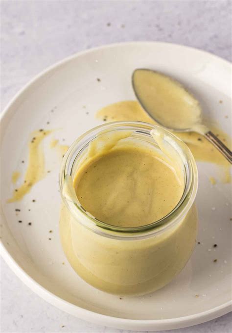 Creamy Maple Dijon Tahini Dressing Recipe (Oil-free) - Shane & Simple