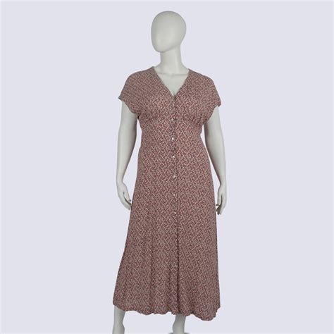 The Fated Buttoned Midi Dress