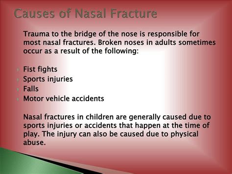 PPT - Nasal Fracture : Broken Nose Symptoms, Signs, Surgery & Treatment ...
