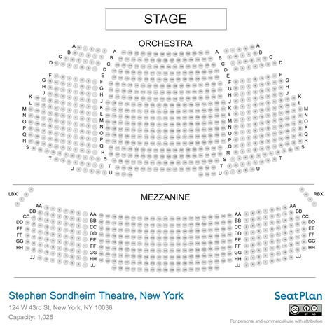 Stephen Sondheim Theatre Seating Chart In Nyc Stephen Sondheim Theatre