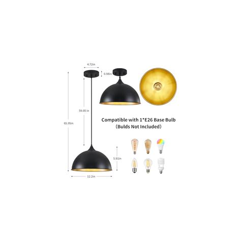 MIAYBPH Pendant Lighting for Kitchen Island, 2 Pack 12 Dome India | Ubuy