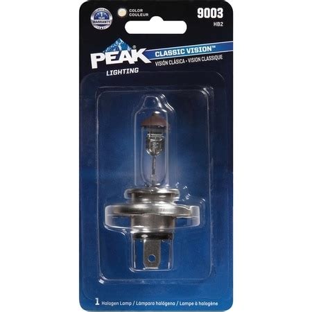 Peak Peak Classic Vision Halogen High/Low Beam Automotive Bulb 9003 HB2 ...