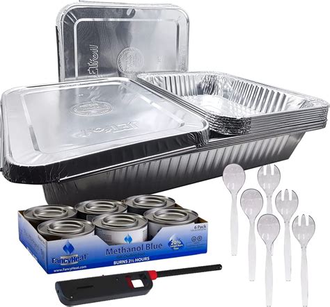 28 Piece Refill Disposable Aluminum Chafing Dish Buffet Party Set ...
