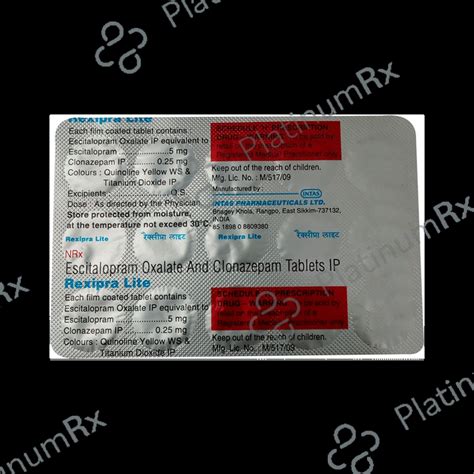 Rexipra Lite Tablet – Uses, Price, Side Effects | PlatinumCare