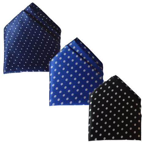 Buy Sunshopping men's multi coloured polka dotted pocket Square pack of ...
