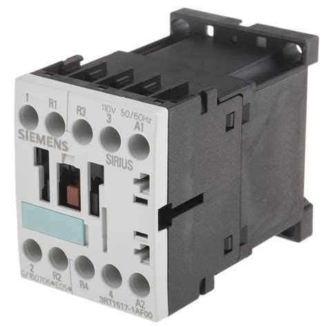 3RT1517-1AF00 Siemens | Siemens SIRIUS Classic 3RT1 Contactor, 110 V ac ...