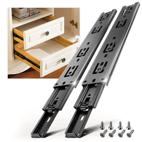 Buy AOLISHENG 1 Pair Full Extension Drawer Slides Rails 8 10 12 14 16 ...