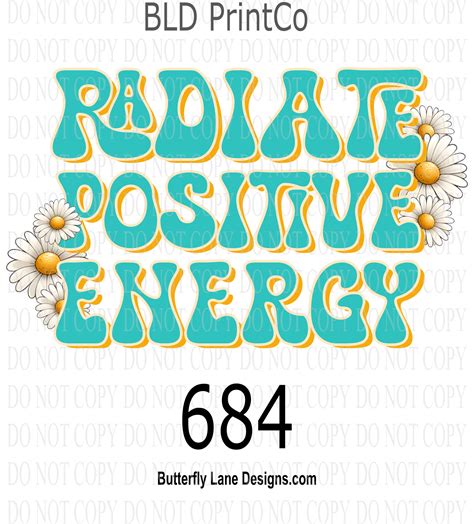 D684 Radiate Positive Energy – Butterfly Lane Designs