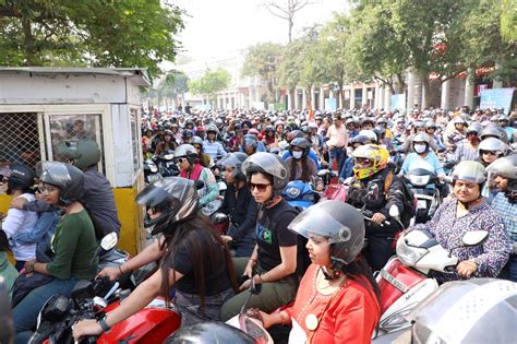 Hon’ble Lt. Governor flagged off the 10th All-Women Bike Rally ...