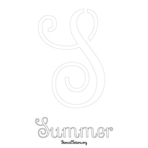 Summer Free Printable Name Stencils with 6 Unique Typography Styles and ...