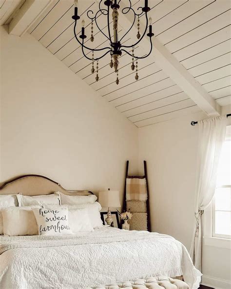 Shiplap Vaulted Ceiling Bedroom at Charles Cameron blog