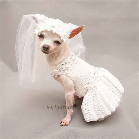 Dog Dress Wedding White Dog Wedding Headpiece Veil - Etsy