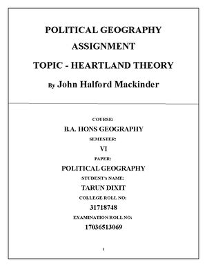 Population Geography Notes - 1 Definition, Nature, Scope and ...