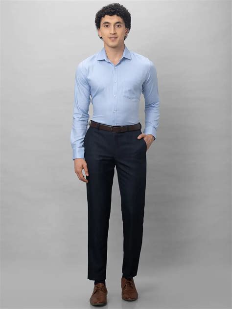 Park Avenue Men Blue Structure Slim Fit Cotton Shirts – MyRaymond