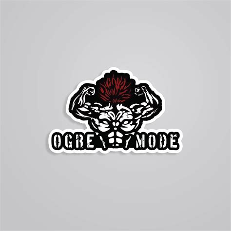 Ogre Mode Anime Stickers Baki