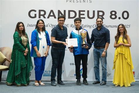 Nubairshah Shaikh wins The Grandeur 8.0 Rapid Rating Open 2025 ...