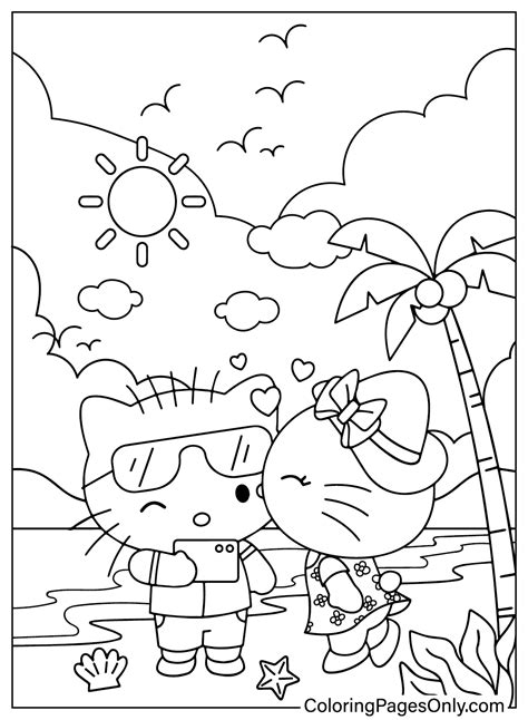 Free Printable Hello Kitty Coloring Pages For Kids
