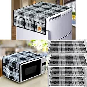 KANUSHI Industries® 1 Pc Fridge Covers/Refrigerator Cover + 1 Pc ...