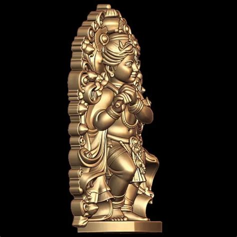 Bal Krishna 3D Model Pendant - Exquisite Lord Krishna Design