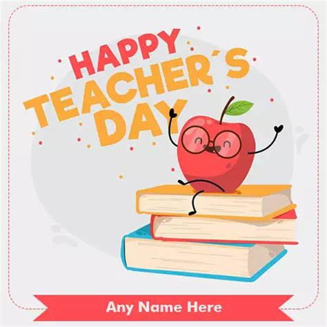 Happy Teachers Day 2022 Card With Name And Picture