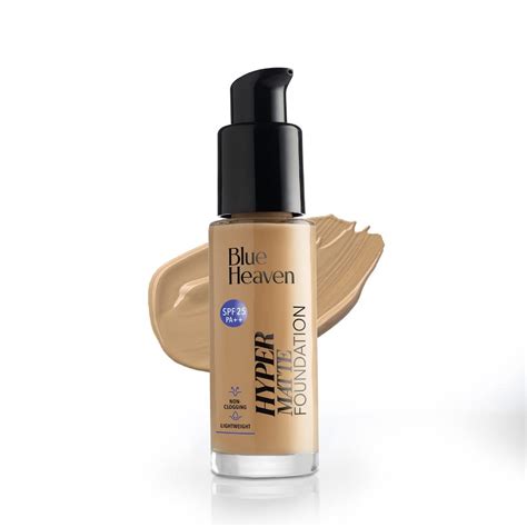 Buy Blue Heaven Hyper Matte Foundation for Face Makeup with SPF 25 PA++ ...