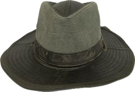 Stetson Grey Skyebar Tarp Cloth Outback Hat with India | Ubuy