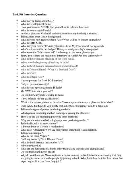 Interview Question for Banking Operations Manager 的图像结果