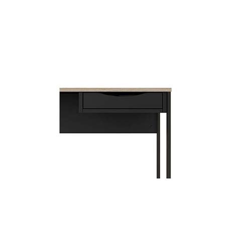 Buy Tvilum One Drawer Desk, Black Matte/Oak Structure Online at Lowest ...