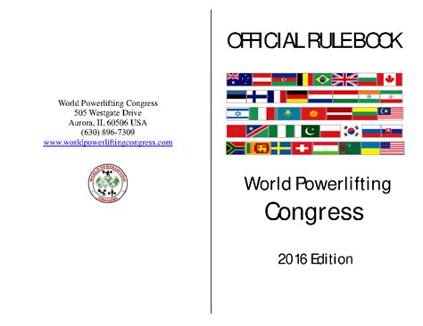 WPC Rule book Official - Yes - World Powerlifting Congress 505 Westgate ...