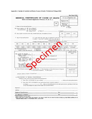 Fillable Online Sample of medical certificate of cause of death ...
