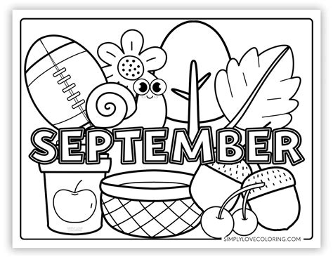 September Coloring Pages (Free PDF Printables) - Simply Love Coloring