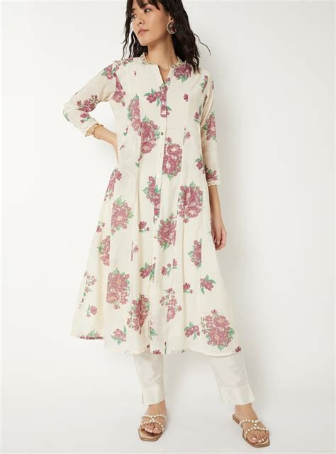 Buy Women Floral Print A-line Kurta Online at just Rs. 1199.0 ...