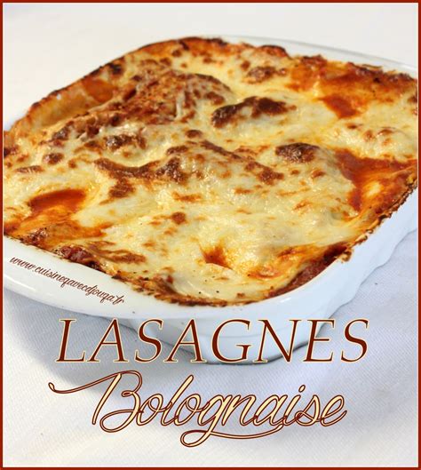 Recette lasagne bolognaise facile   Blogs de cuisine