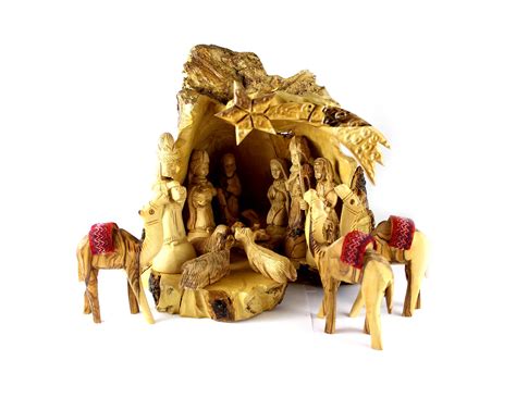 Olive Wood Nativity Set