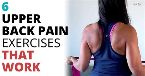 6 Upper Back Pain Exercises That Work - Coach Sofia Fitness