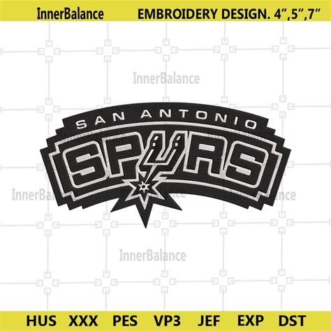 San Antonio Spurs Logo Symbol Embroidery Digital Files, San | Inspire ...