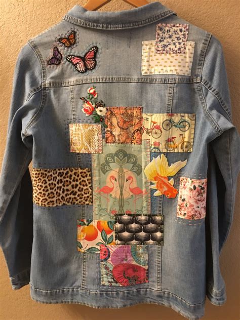 Womens jacket denim jacket pop art upcycled and embellished etsy – Artofit