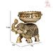 Buy Elephant Urli Brass Bowl Décor Intricate Design Urli-floating ...