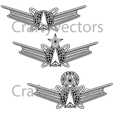 Air Force Space Operations Badge Vector File – Crafty Vectors