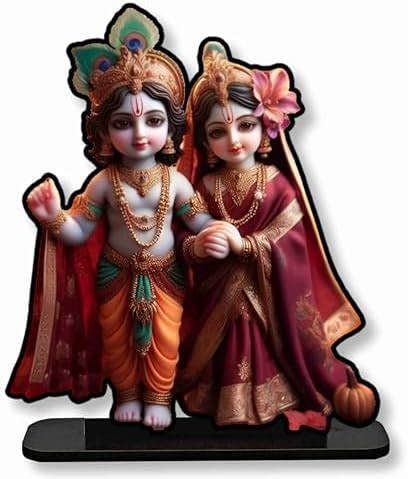 Buy SAF Engineered Wood Radha Krishna MDF Religious Showpiece ...