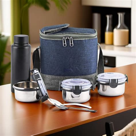 Buy Kuber Industries Leakproof & BPA Free Lunch Boxes for Office Men ...