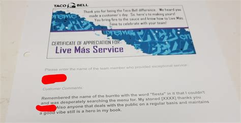 I work at Taco Bell and I got 50 dollars for this survey I got 💀💀 : r ...