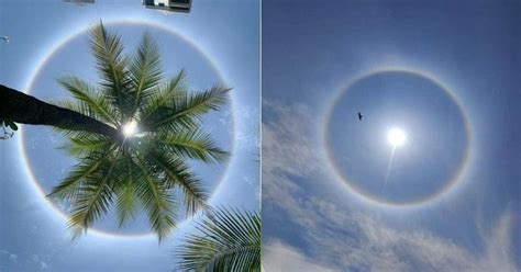 सूर्य के चारों तरफ दिखा सतरंगी छल्ला, बेंगलुरु में Sun halo को लोगों ने ...