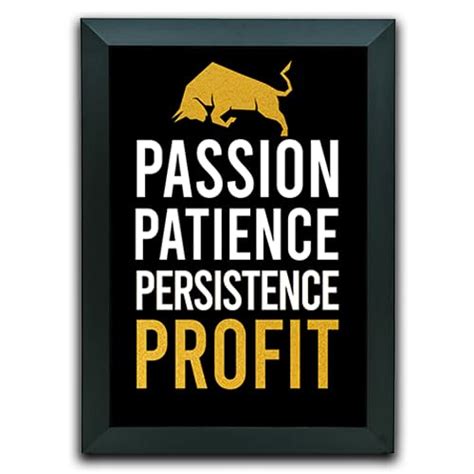 Stock Market Motivational Quotes Wall Frames Trading Photo Framed With ...